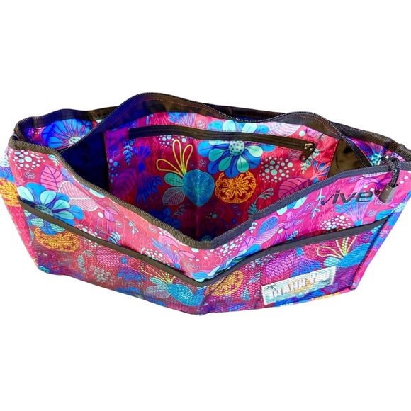 🎁 Floral Storage Bag For Walker/Rolator with Multiple Pockets Zip Closure NWT - Picture 3 of 8